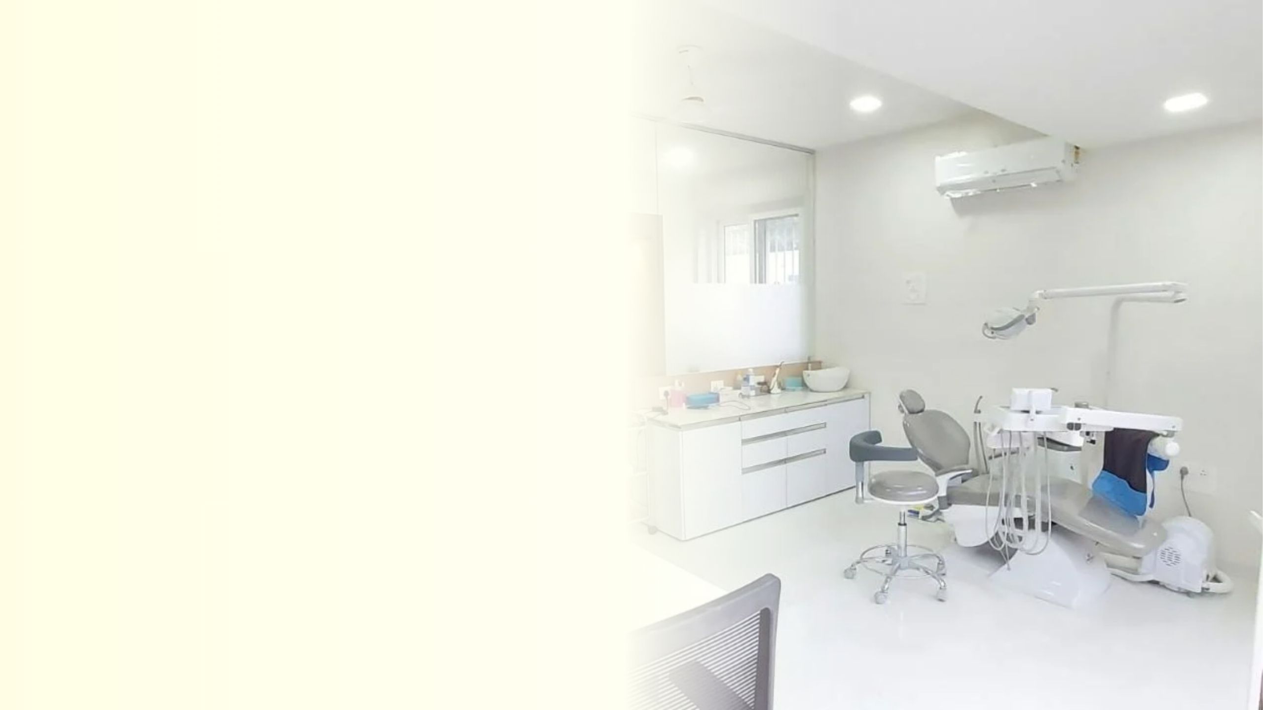 Happy family at dental clinic reception